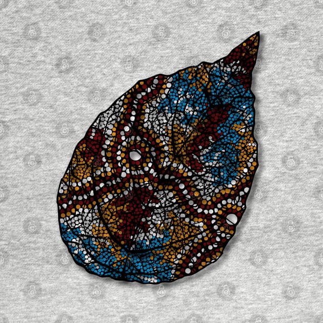 Aboriginal Art - Leaf by hogartharts